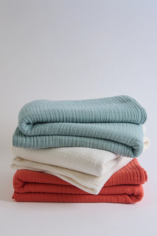 Gauze Summer Blanket Bundle - Set of 3 by Cove & Fold - bundle view