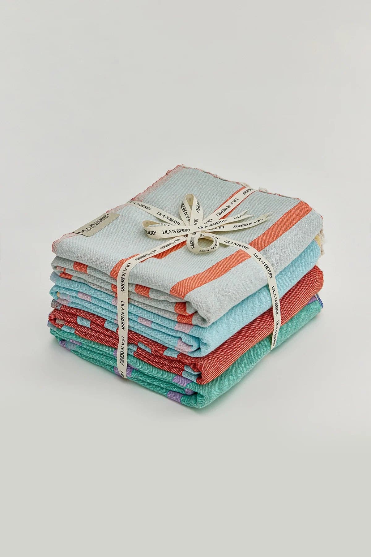 Lane Double-Faced Turkish Towel Bundle - Set of 4 by Cove & Fold - bundle view