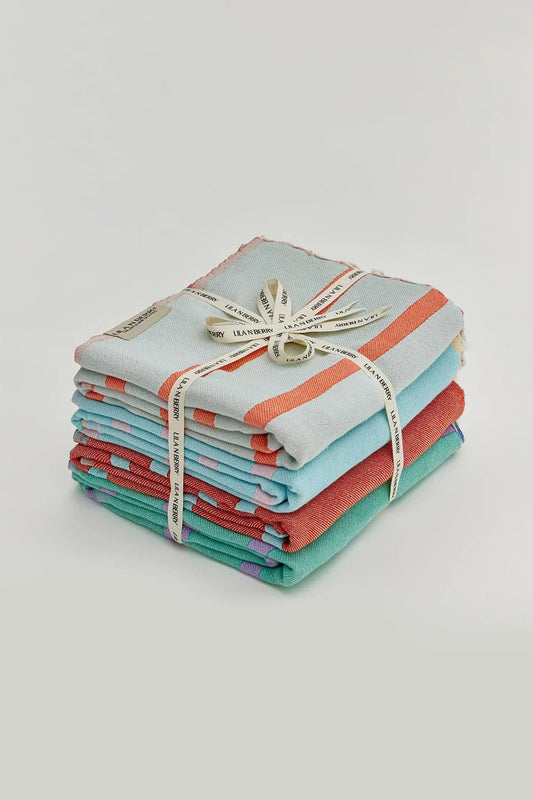 Lane Double-Faced Turkish Towel Bundle - Set of 4 by Cove & Fold - bundle view