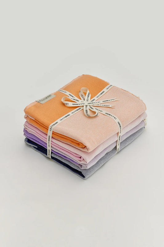 La Luna Turkish Towel Bundle - Set of 4 by Cove & Fold - bundle view