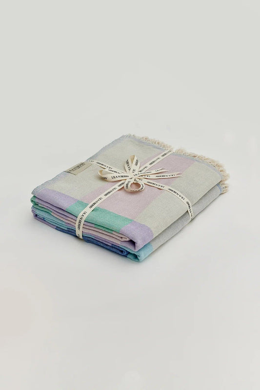 Pale Pluie Dobby Turkish Towel Bundle - Set of 2 by Cove & Fold - bundle view