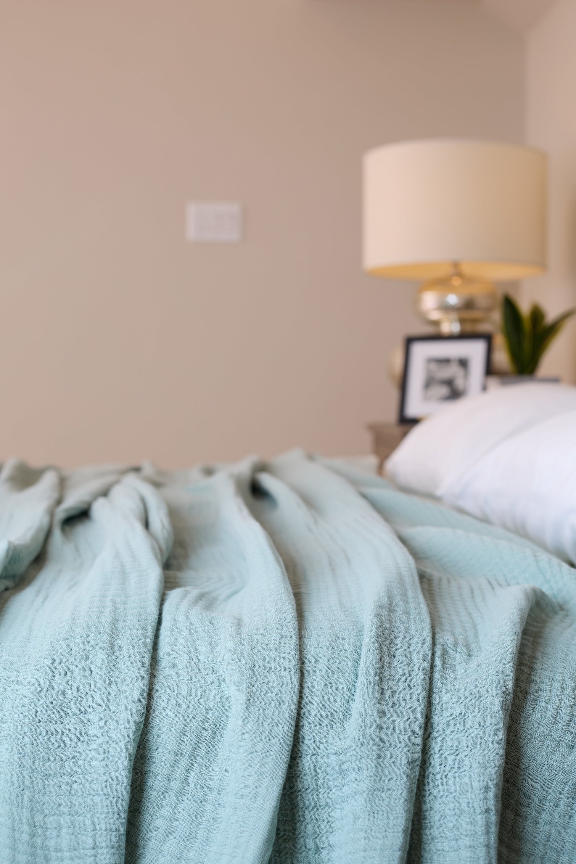 Sage Lightweight Gauze Summer Blanket by Cove & Fold - product image