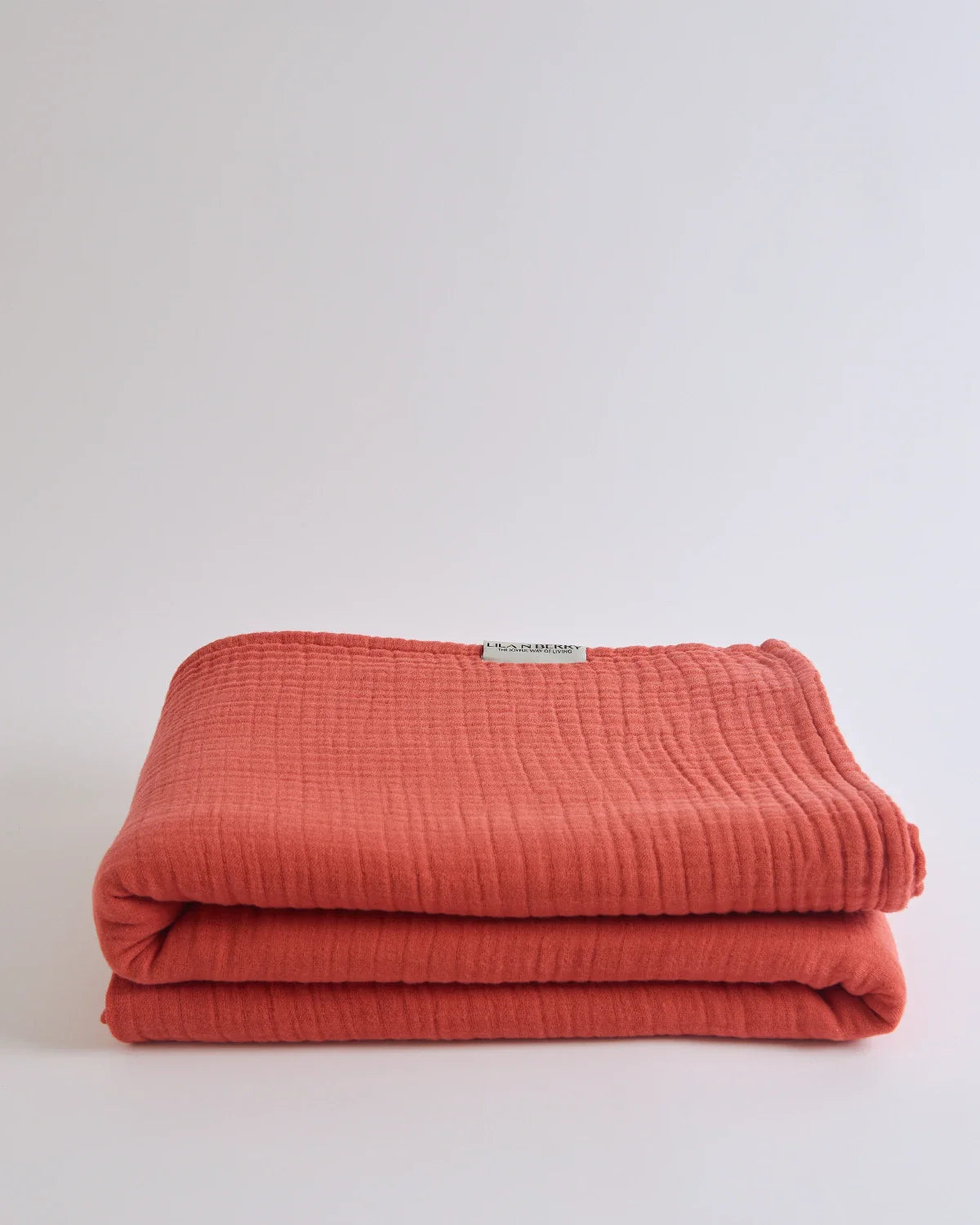 Terra Lightweight Gauze Summer Blanket by Cove & Fold - folded view
